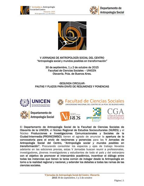 Pdf V Jornadas De Antropolog A Social Del Antropologia Filo Uba Ar