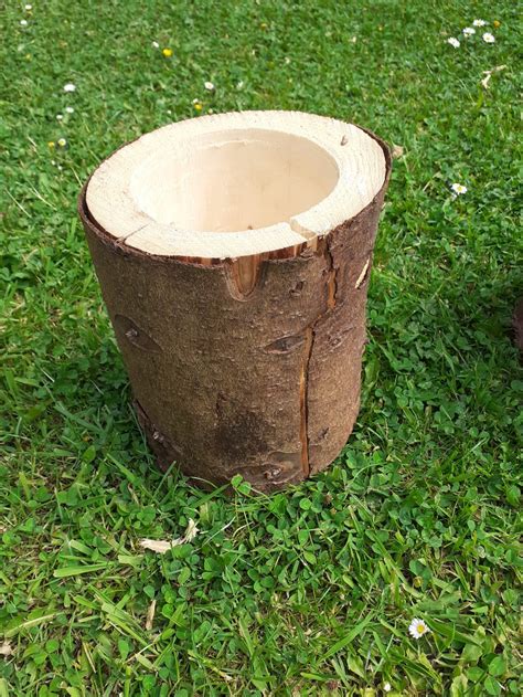 Handcrafted Rustic Wooden Log Planter Alpine Garden Planter Etsy