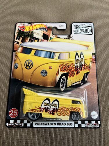 2021 Hot Wheels Premium Boulevard Vw Volkswagen Drag Bus Moon Eyes Wreal Riders Ebay