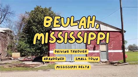 Driving Through Small Town Beulah Ms Past Old Church Abandoned