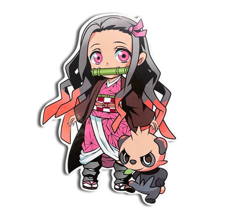 Nezuko Demon Slayer Sticker High Quality Glossy Anime Sticker