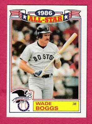 1987 Topps ALL STAR 15 Wade Boggs Boston Red Sox EBay