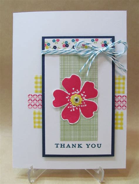 Savvy Handmade Cards: Washi Tape Thank You Card