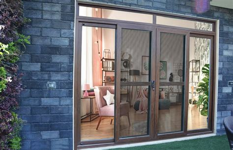 Brown UPVC Sliding Door For Home Exterior At Rs 750 Sq Ft In