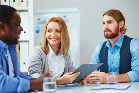 Business Group At Meeting Stock Image Image Of African 54927517