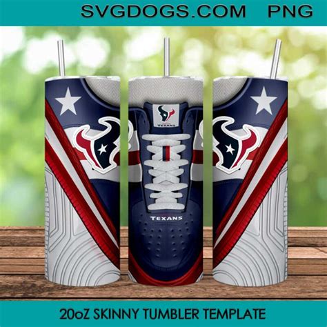 Houston Texans Shoes Oz Skinny Tumbler Png