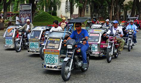 tricycle taxis laoag city  philippine pedicab  called flickr