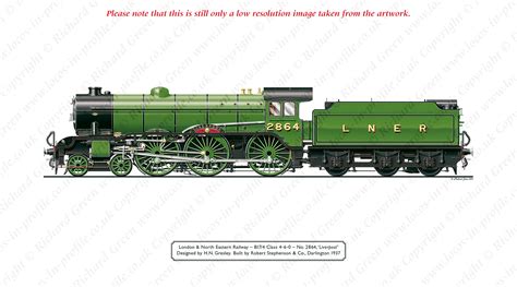 Locos In Profile Lner B17 4 Footballer No 2864 61664 Liverpool H N Gresley Steam