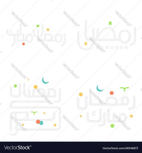 Arabic calligraphy ramadan kareem greeting card Vector Image