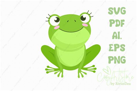 Frog Svg Cute Frog Png Cute Baby Animal Cut File