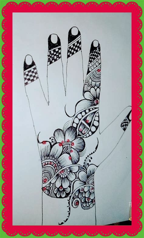 Details more than 76 draw mehndi designs on paper super hot - seven.edu.vn