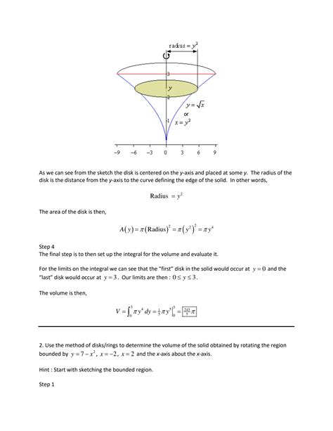 SOLUTION: Disk washer method more examples - Studypool