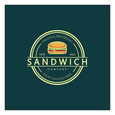 Sandwich Shop Logo Vector Art, Icons, and Graphics for Free Download