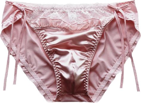 Erlemetes Satin Panties For Women Sexy Underwear Cheeky Panties Bikini