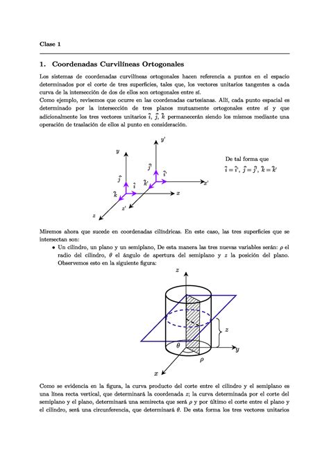 Notas De Clase Herbert Vinck Clase 1Clase 1 1 Coordenadas