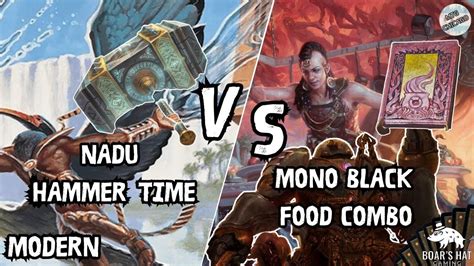 Nadu Bant Hammer Vs Mono Black Food Combo Mtg Modern Youtube