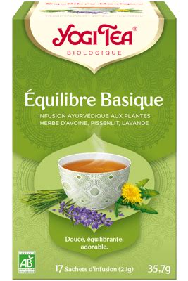 Infusion ayurvédique aux plantes Équilibre Basique Yogi Tea