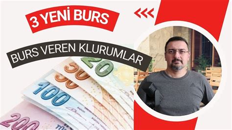 BAŞVURUSU BAŞLAYAN 3 YENİ BURS VAR BURS VEREN KURUMLAR BURS