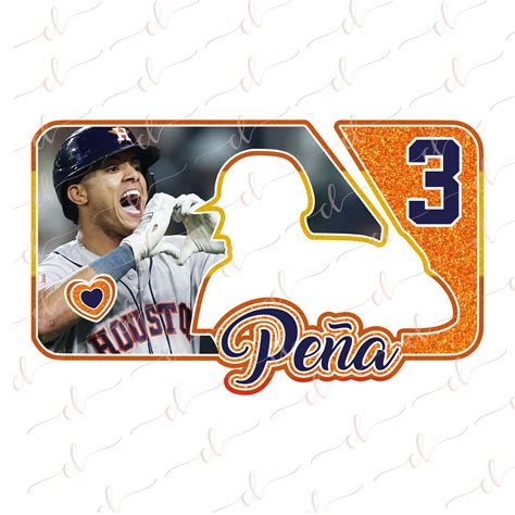 Jeremy Peña Houston W/number - Instant Download- PNG & JPEG - Etsy