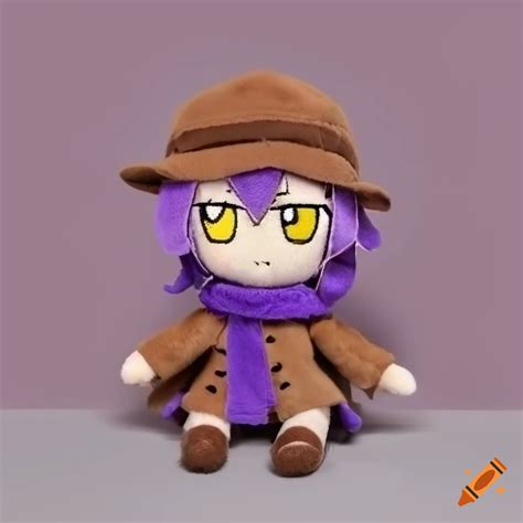 Niko Plushie With Purple Hair And Yellow Eyes On Craiyon