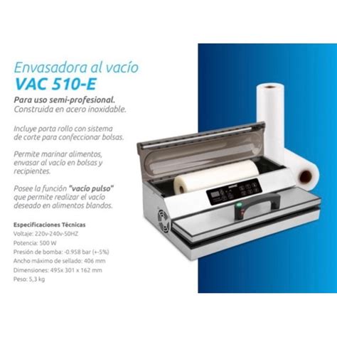 Envasadora Al Vacio Semi Profesional Modelo Vac