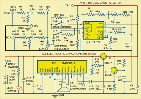 Watt Subwoofer Circuit Diagram Sub Jbl Subwoofer Woofer E