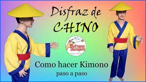 Diy Disfraz De Chino Como Hacer Kimono Quimono Para Ni O Paso A