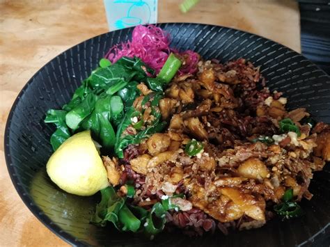 Turmeric Chicken On Red Rice AUD13 80 Miss Chu Melbourn Flickr