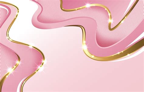 Abstract Pink Gold Wave Background 2425289 Vector Art at Vecteezy