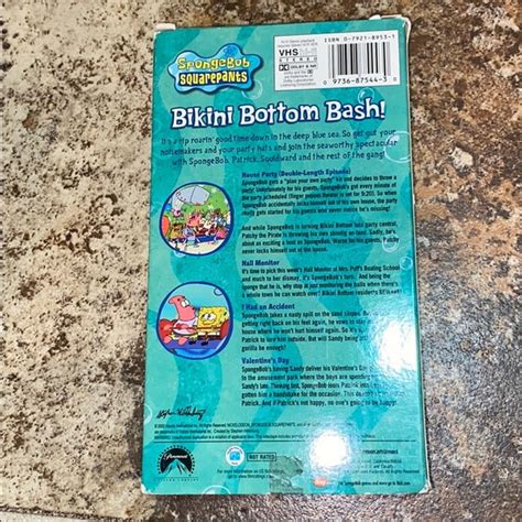 Nickelodeon Other Spongebob Squarepants Bikini Bottom Bash Vhs Tape