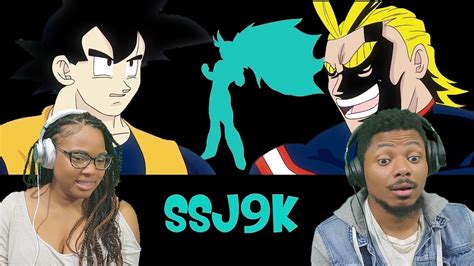 Ssj K Goku Vs All Might Rap Battle Reaction Youtube