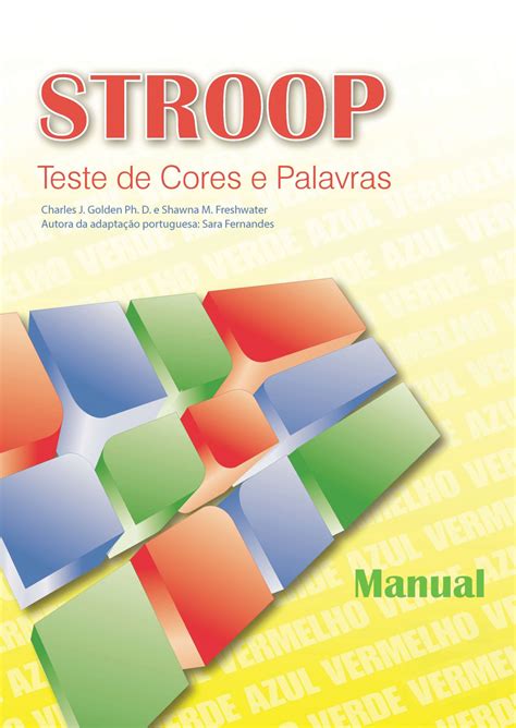 Stroop Teste De Cores E Palavras Hogrefe Editora