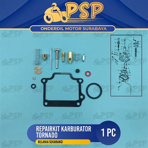 Jual Repairkit Karburator Tornado Kabulator Kalburator Carburator