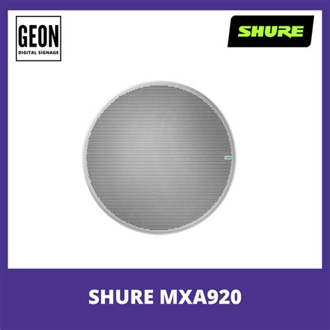 Shure Mxa Round Ceiling Array Microphone Geon Asia