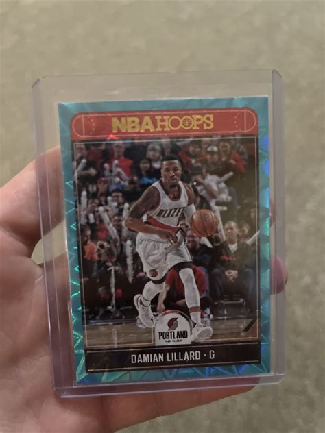 2017 18 Panini NBA Hoops Teal Explosion 226 Damian Lillard EBay