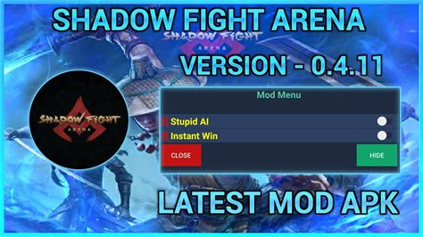 SHADOW FIGHT ARENA MOD APK ENEMY FREEZE FULL A I CONTROL YouTube