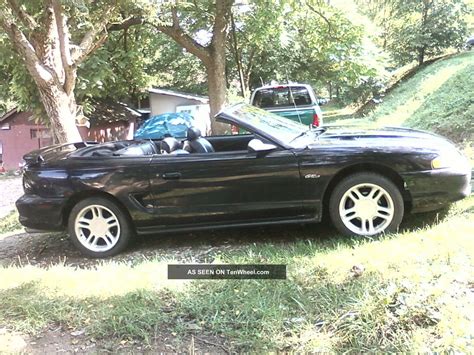 1996 Ford Mustang Gt Convertible 2 Door 4 6l Black Ac Loaded