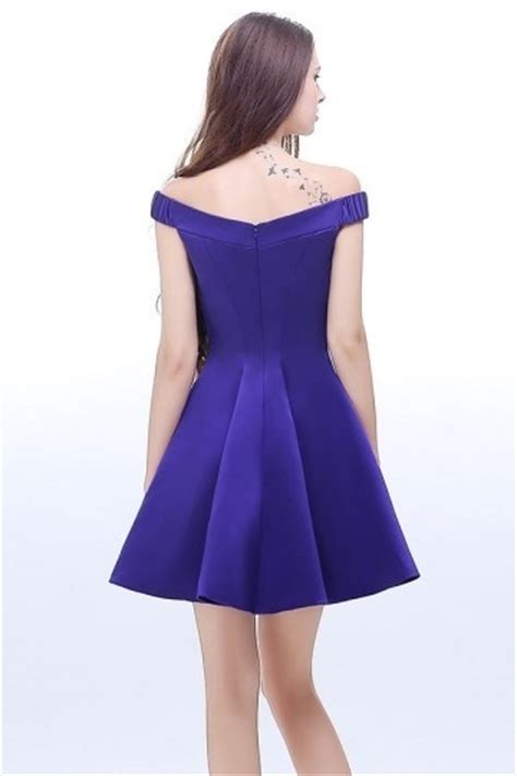 Robe De Soirée Violette Courte Pas Cher Robedesoireecourte Fr