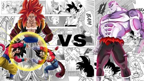 GOKU SSJ4 GOGETA FUSION AND VEGETA SSJ4 GOGETA FUSION VS JIREN ALL