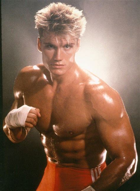 DOLPH LUNDGREN SHIRTLESS BEEFCAKE photo hand wrapped (83) | #1809851880
