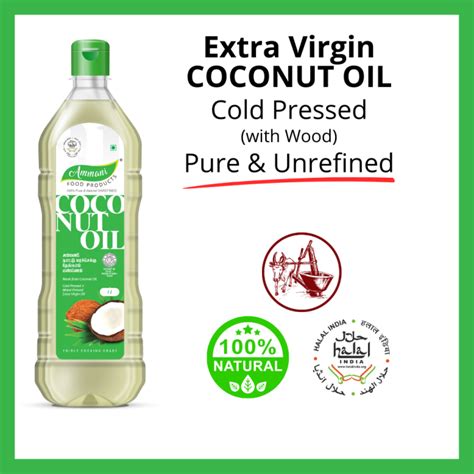 Ammani Extra Virgin Coconut Oil 1L Wood Cold Pressed Mara Chekku Lazada