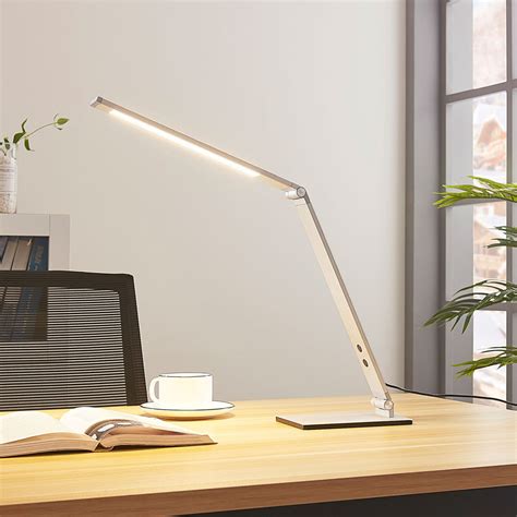 Aluminium Led Bureaulamp Nicano Met Dimmer Lampen Nl