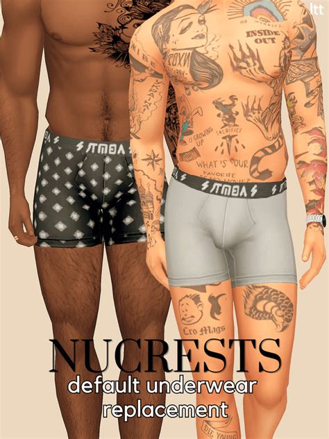 Nucrests Bloom Men Underwear Replacement The Sims Book