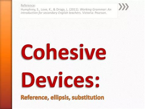 Ppt Cohesive Devices Reference Ellipsis Substitution Powerpoint Presentation Id 2594400