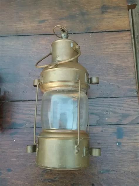 Ancien Lampe A P Trole En Cuivre Laiton Eur Picclick Fr