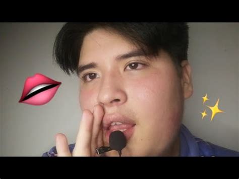 Asmr En Espa Ol Tocando Tu Carita Mouth Sounds Visual Youtube