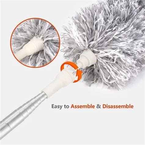 Hemico Microfiber Feather Duster With Extendable Pole 30 100 Inches Extra Long Duster For