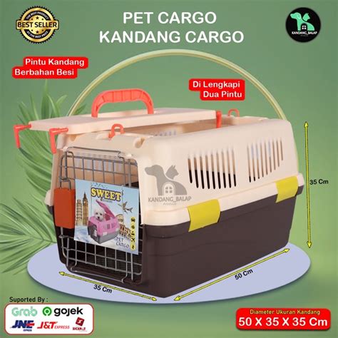 Jual Pet Cargo Kandang Kargo Kucing Anjing Pintu Merk Sweet