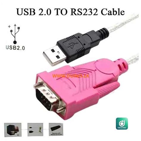 USB 2.0 to Serial RS232 9Pin Cable Converter Adapter - Duinolk | The Biggest Arduino Online ...