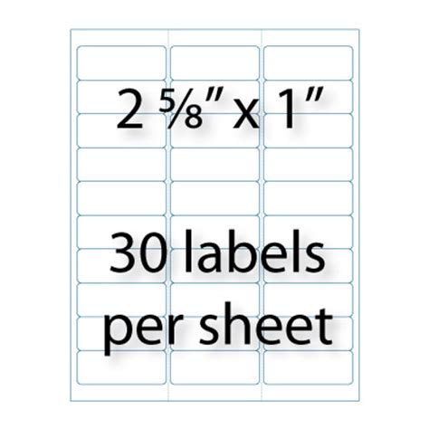 Address Labels 2 58 X 1 30 Up Avery® 5160 Compatible Stik2it